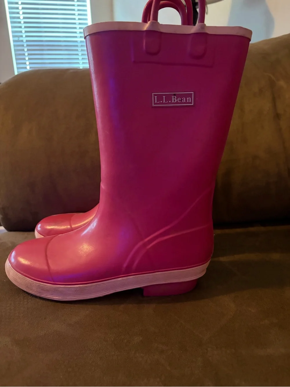 L.L. Bean Kids Pink Waterproof Rain Boots
